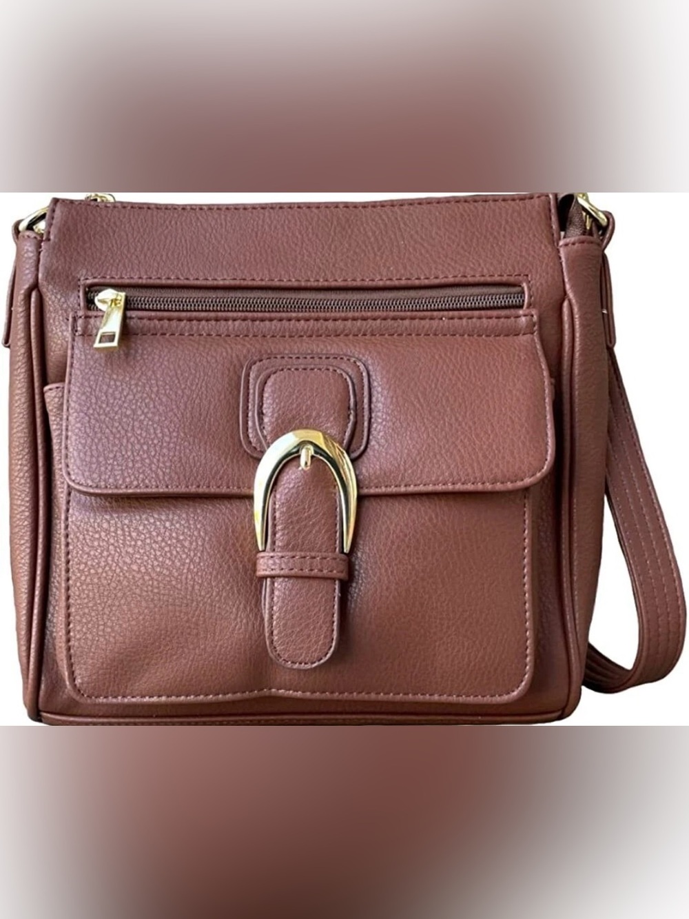 Roma leather conceal and carry cross body leather bag lock and key included
